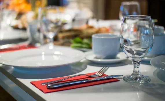 close up photo of formal table setting